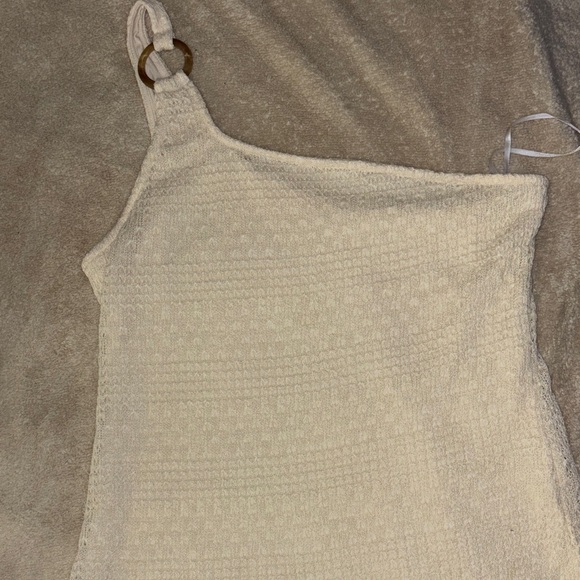 SHEIN Cream Knit Dress with Fringe - Picture 4 of 7